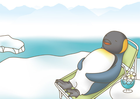 お昼寝ペンギン